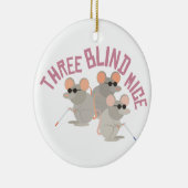 3つの盲目のネズミ セラミックオーナメント (右)