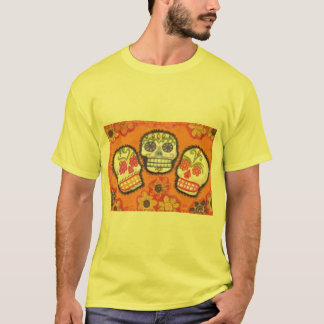 3つの砂糖のスカルのティー Tシャツ