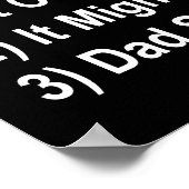 3つの素晴らし勉強の理由(パパバージョン[暗]) ポスター (角)