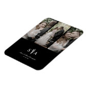 3つの結婚写真コラージュ多感謝してい引用文 マグネット (左側)