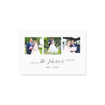 3つの結婚写真ハートスワップ署名