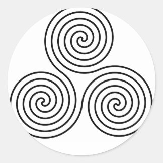 3つの緩和曲線シンボル。 ラウンドシール