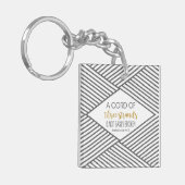 3つの繊維のコードは容易に壊れません キーホルダー (正面左)