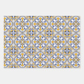  3つの美しいアズ😍レジョスの包装紙シート ラッピングペーパーシート (正面)