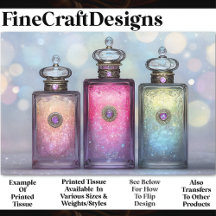 3つの美しい香りボトルAF6デコページ