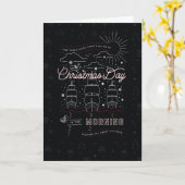 3つの船 / 折りたたみクリスマスカード カード (黄色い花)