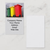 3つの色のゴミ箱 名刺 (正面/裏面)