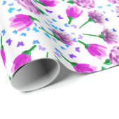 3つの花パターン ラッピングペーパー (ロールコーナー)