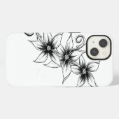 3つの花 iPhoneケース (裏面横)