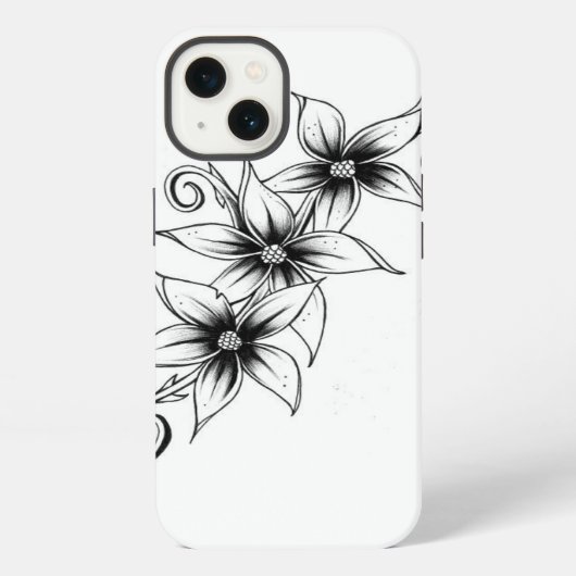 3つの花 iPhoneケース (裏面)