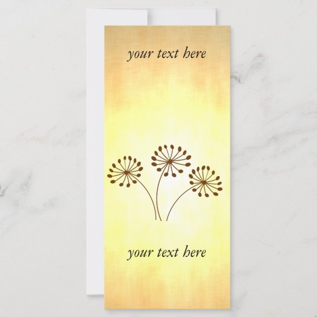 3つの茶色の花 (正面)