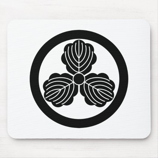 3つの葉オーク材(1) マウスパッド (正面)