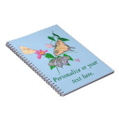 3つの蝶ポインティリズムノートブックをパーソナライズ ノートブック (右側)