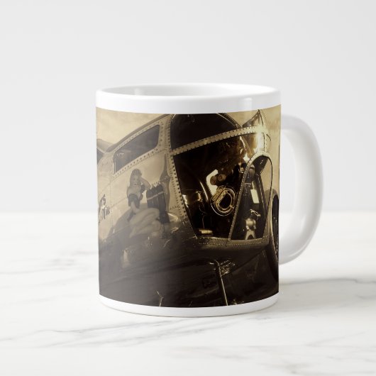 3つの衝突および失敗のマグ ジャンボコーヒーマグカップ (正面右)