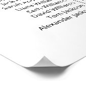 3つの表72ゲストモダンの結婚座席表 ポスター (角)