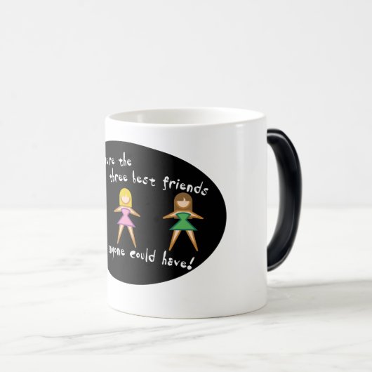 3つの親友のマグ モーフィングマグカップ (正面右)