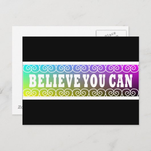 3つの言葉の名言 〜あなたはできる〜 ポストカード (正面/裏面)