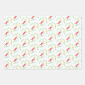 3つの調整デザイン ラッピングペーパーシート (正面)