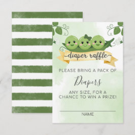 3つの豆の共同出産おむつ抽選券挿入カード 招待状