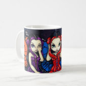 "3つの賢い妖精の国"のマグ コーヒーマグカップ (正面左)