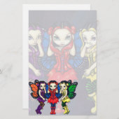 "3つの賢い妖精の国"の文房具 便箋 (正面/裏面)