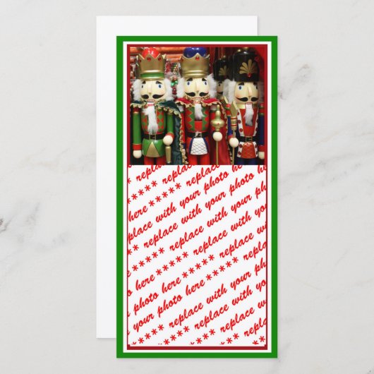 3つの賢明なクラッカー – くるみクラッカー兵士 シーズンカード (正面/裏面)