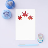 3つの赤い落下葉 チラシ (シングル)