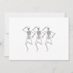 3つの踊りスケルトン 招待状