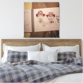 3つの農家素晴らしデプレスキャンバス キャンバスプリント (インサイチュ (寝室))