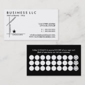 3つの通りマップクーポンカード 割引カード (正面/裏面)