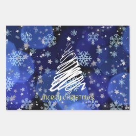 3つの違うクリスマス紙 ラッピングペーパーシート