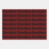 3つの違うデザインあなたの名前のフェミニン色 ラッピングペーパーシート (正面)