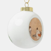 3つの酔っ払い女日本の人美術鳥居清永 セラミックボールオーナメント (左)