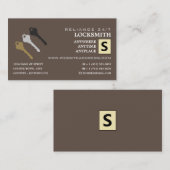 3つの鍵とロゴ、ロックスミス 名刺 (正面/裏面)