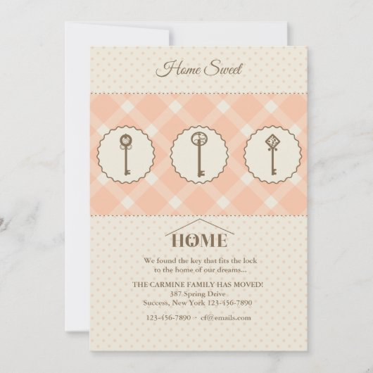 3つの鍵の移行発表 案内状 (正面)