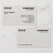 3つの長方形 - キャンバス効果 名刺 (正面/裏面)