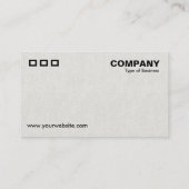 3つの長方形 - キャンバス効果 名刺 (裏面)