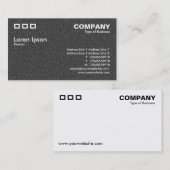 3つの長方形 – 濃いグレーのエンボステクスチャ 名刺 (正面/裏面)