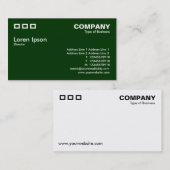 3つの長方形 – 濃い緑(003300) 名刺 (正面/裏面)