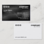 3つの長方形 – 電気雨ダークグレー 名刺 (正面/裏面)