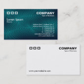 3つの長方形 – 電気雨暗いターコイズ 名刺 (正面/裏面)