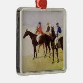 3つの障害物競争のひびの勉強: アレンMcDonoug メタルオーナメント (右)