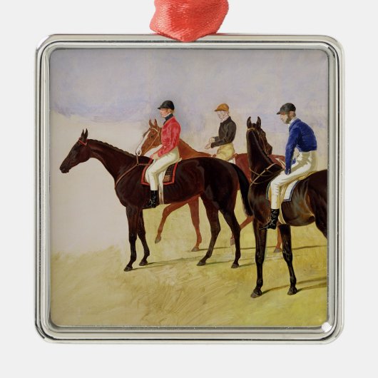 3つの障害物競争のひびの勉強: アレンMcDonoug メタルオーナメント (正面)