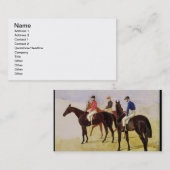 3つの障害物競争のひびの勉強: アレンMcDonoug 名刺 (正面/裏面)