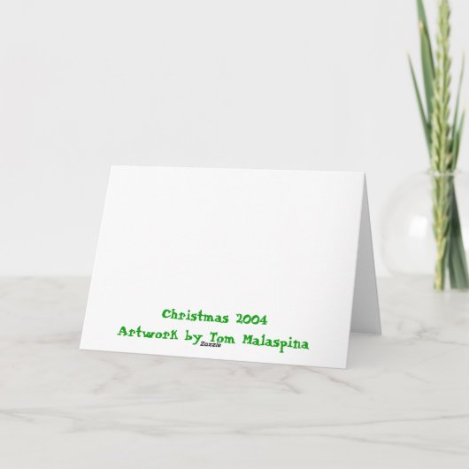 3つの雪だるま シーズンカード (裏面)