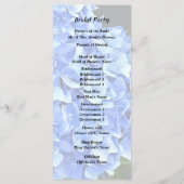 3つの青いアジサイ プログラム (裏面)