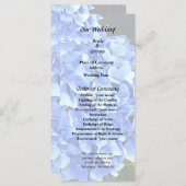 3つの青いアジサイ プログラム (正面/裏面)