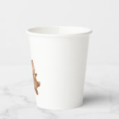 3つの青いバルーンを持つクマ 紙コップ (左)