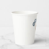 3つの青いバルーンを持つクマ 紙コップ (右)