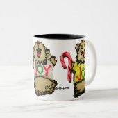 3つの頭が切れるハムスタークッキーJoy Mug ツートーンマグカップ (正面右)